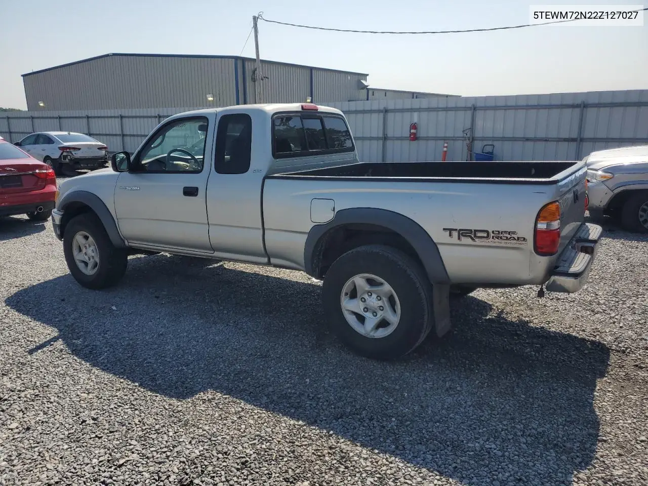 2002 Toyota Tacoma Xtracab VIN: 5TEWM72N22Z127027 Lot: 62862175