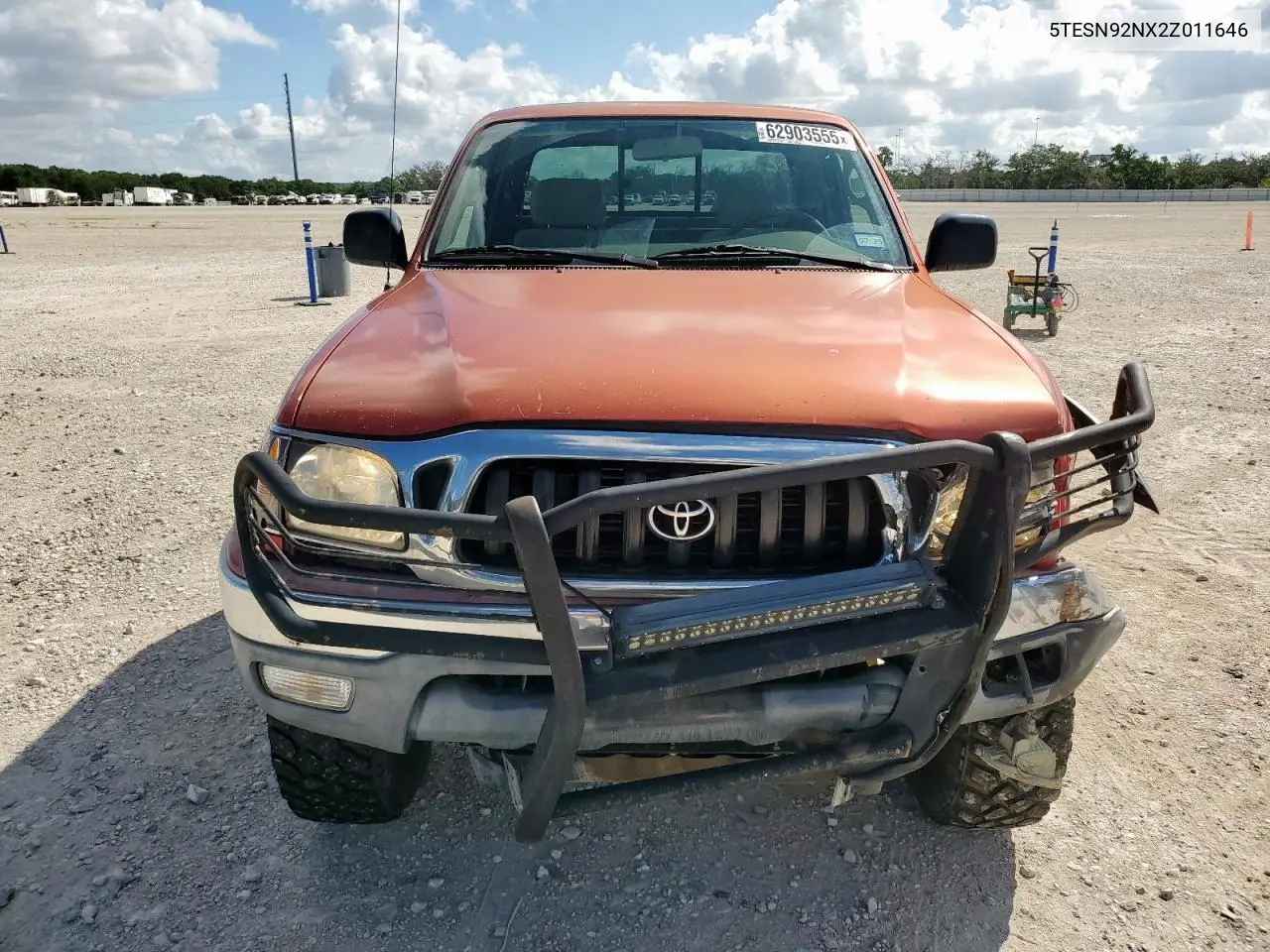 2002 Toyota Tacoma Xtracab Prerunner VIN: 5TESN92NX2Z011646 Lot: 62903555
