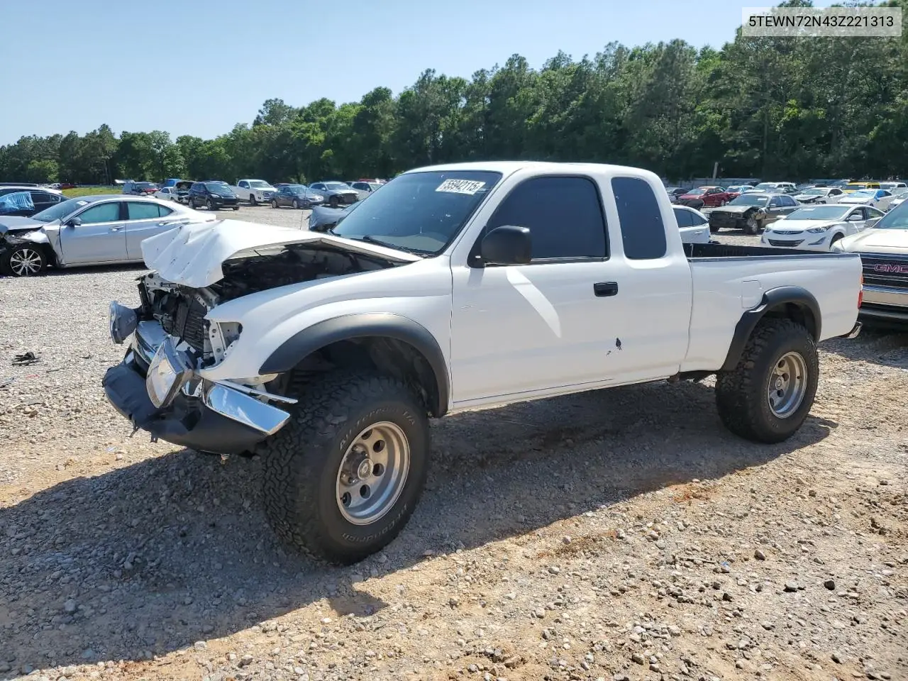 2003 Toyota Tacoma Xtracab VIN: 5TEWN72N43Z221313 Lot: 55942115