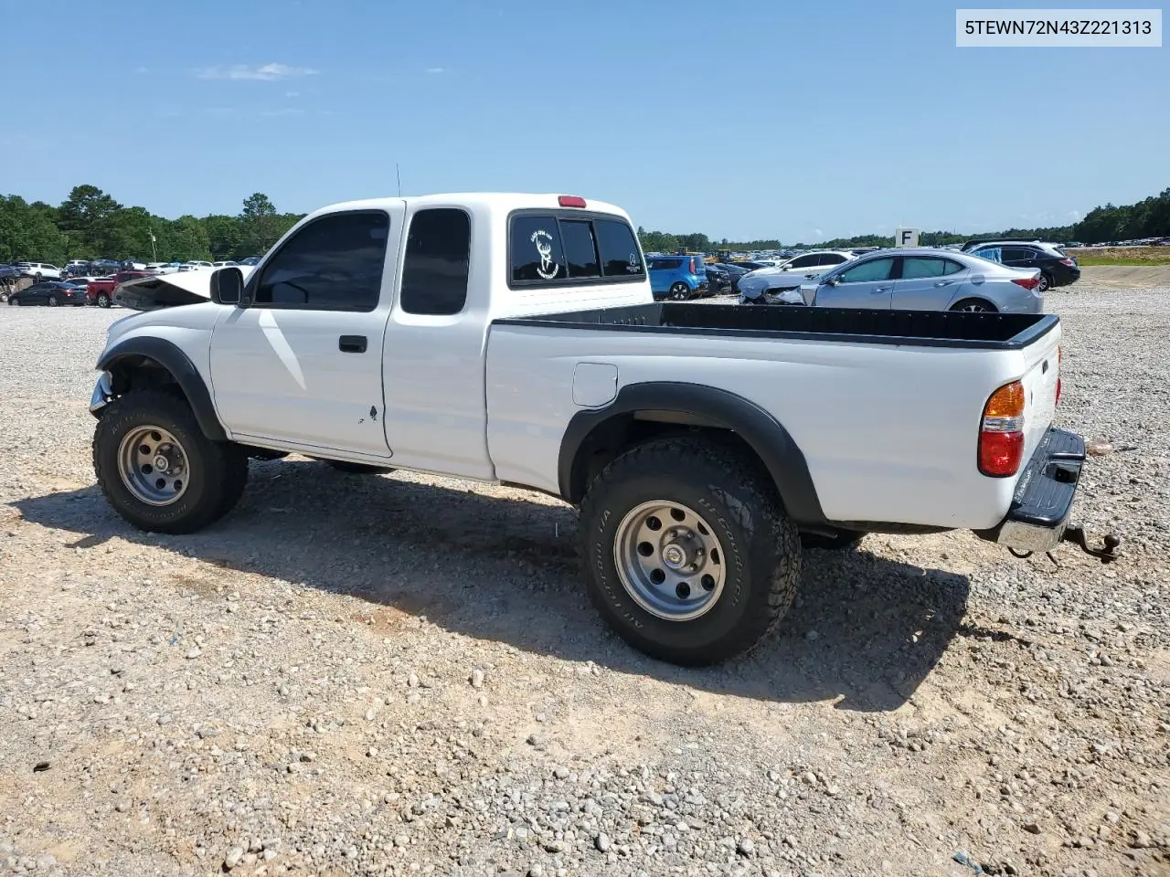 2003 Toyota Tacoma Xtracab VIN: 5TEWN72N43Z221313 Lot: 55942115