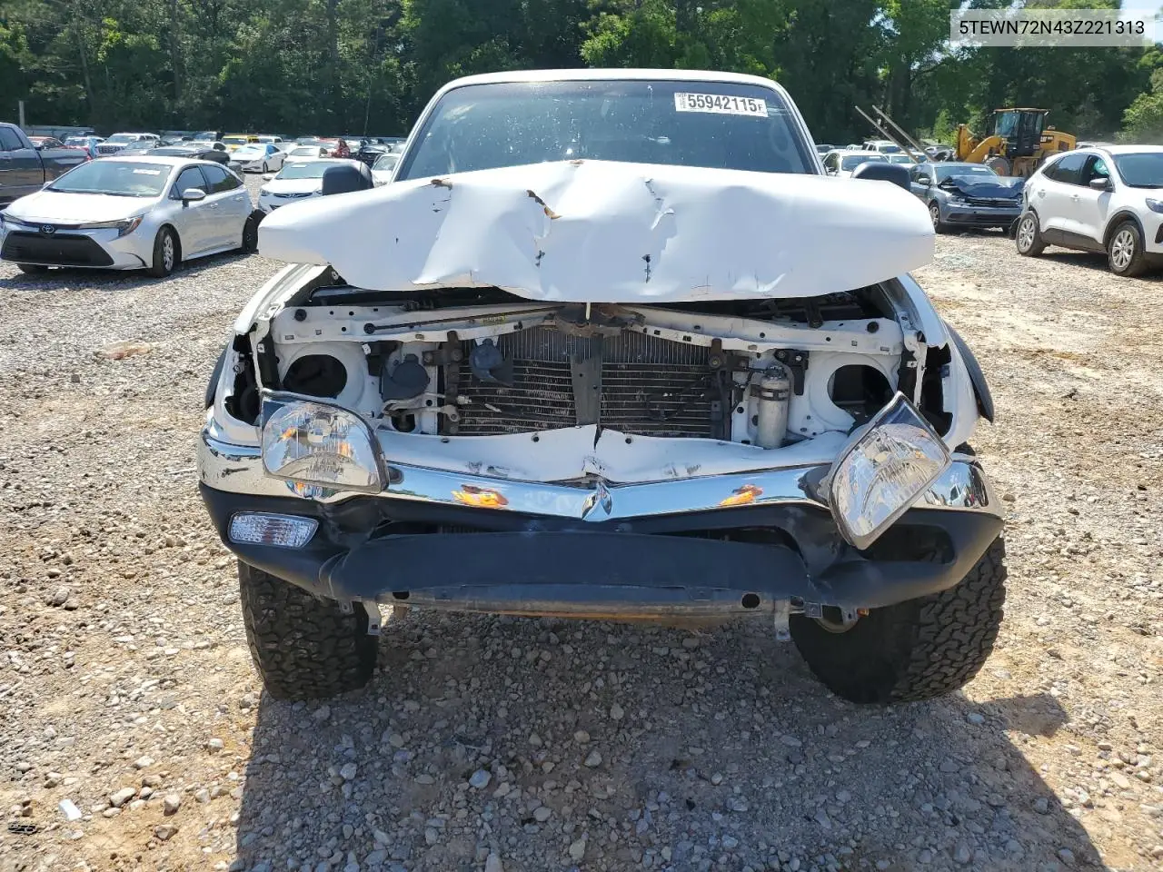2003 Toyota Tacoma Xtracab VIN: 5TEWN72N43Z221313 Lot: 55942115