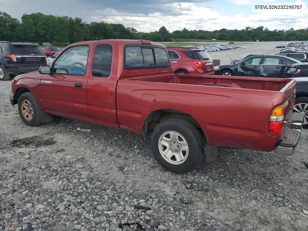 2003 Toyota Tacoma Xtracab VIN: 5TEVL52N23Z295707 Lot: 56365525