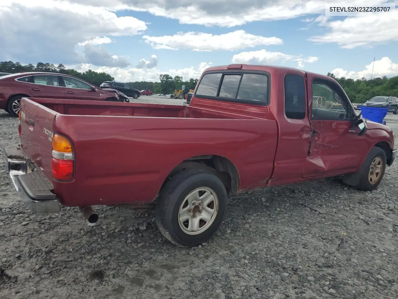2003 Toyota Tacoma Xtracab VIN: 5TEVL52N23Z295707 Lot: 56365525