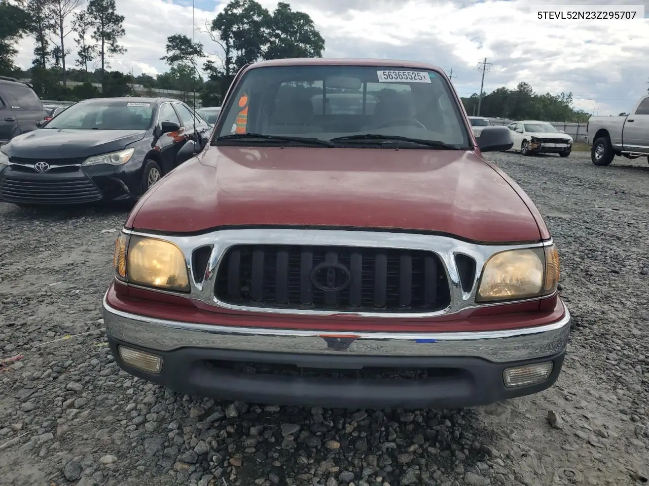 2003 Toyota Tacoma Xtracab VIN: 5TEVL52N23Z295707 Lot: 56365525