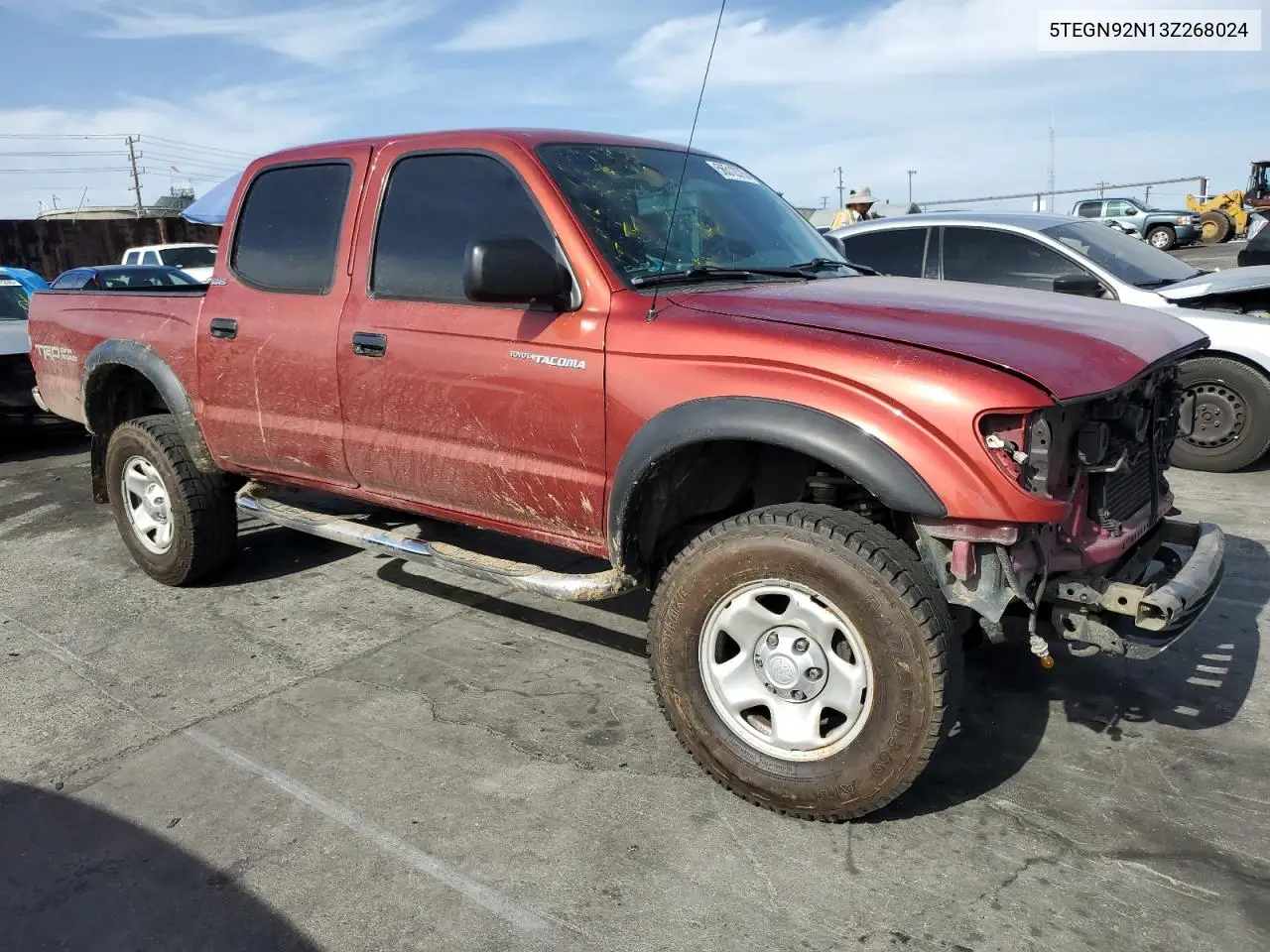 2003 Toyota Tacoma Double Cab Prerunner VIN: 5TEGN92N13Z268024 Lot: 56512375