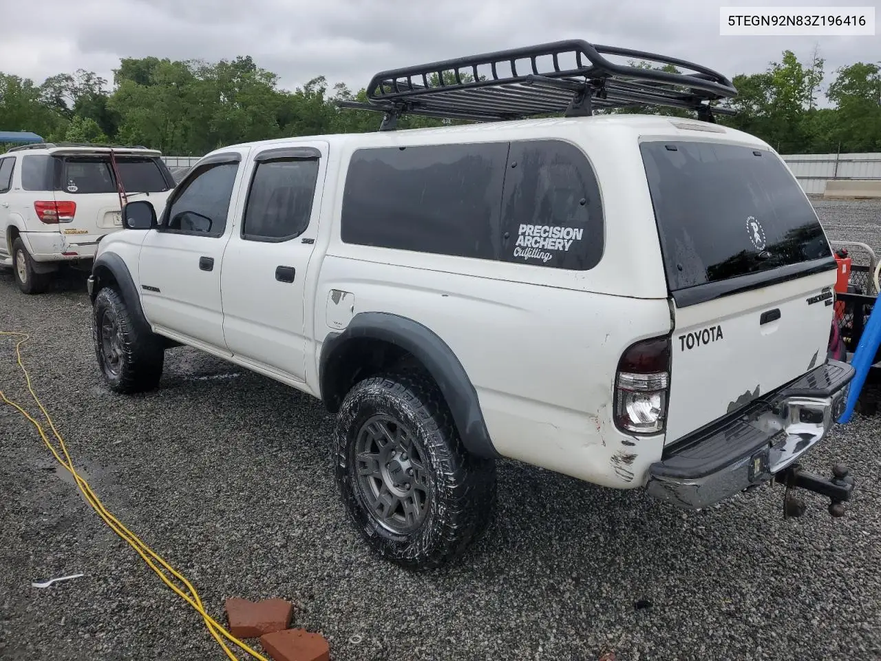 2003 Toyota Tacoma Double Cab Prerunner VIN: 5TEGN92N83Z196416 Lot: 58497535