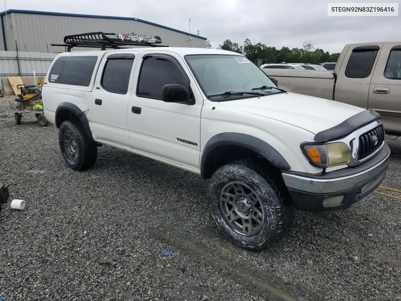2003 Toyota Tacoma Double Cab Prerunner VIN: 5TEGN92N83Z196416 Lot: 58497535
