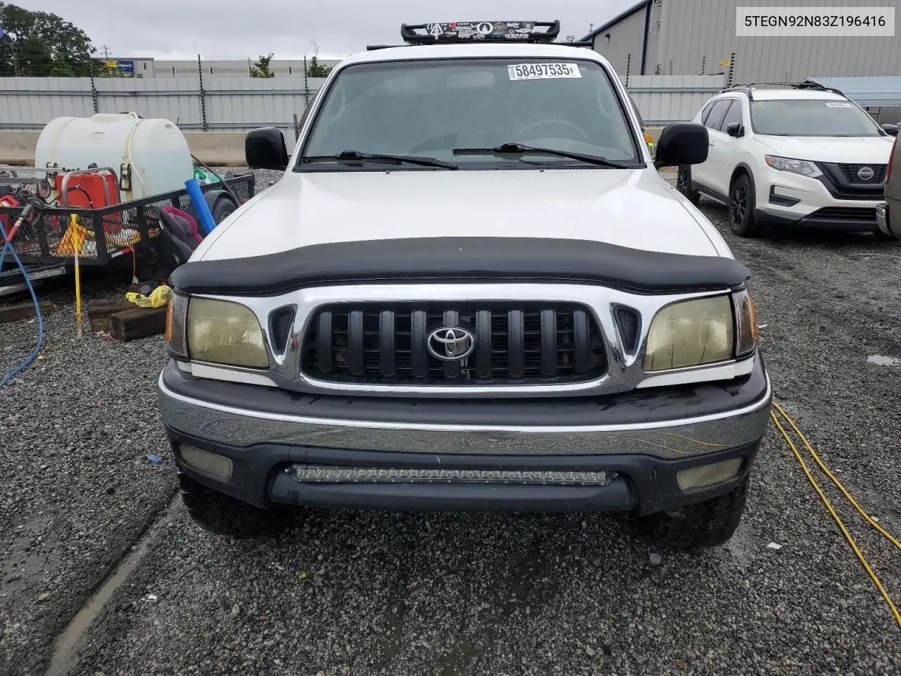 2003 Toyota Tacoma Double Cab Prerunner VIN: 5TEGN92N83Z196416 Lot: 58497535