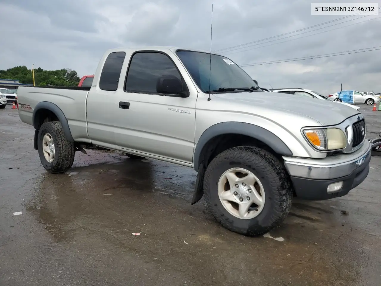 2003 Toyota Tacoma Xtracab Prerunner VIN: 5TESN92N13Z146712 Lot: 58735255