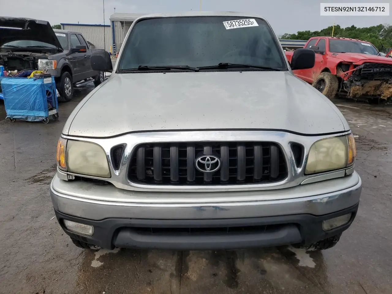 2003 Toyota Tacoma Xtracab Prerunner VIN: 5TESN92N13Z146712 Lot: 58735255