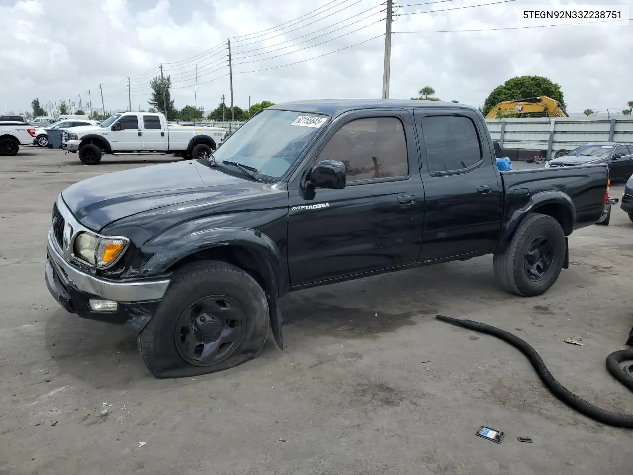 2003 Toyota Tacoma Double Cab Prerunner VIN: 5TEGN92N33Z238751 Lot: 62155645