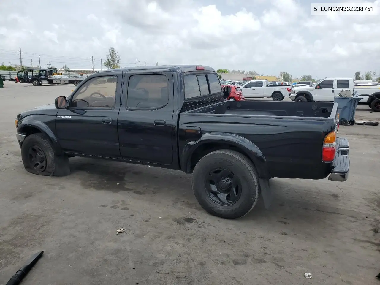 2003 Toyota Tacoma Double Cab Prerunner VIN: 5TEGN92N33Z238751 Lot: 62155645