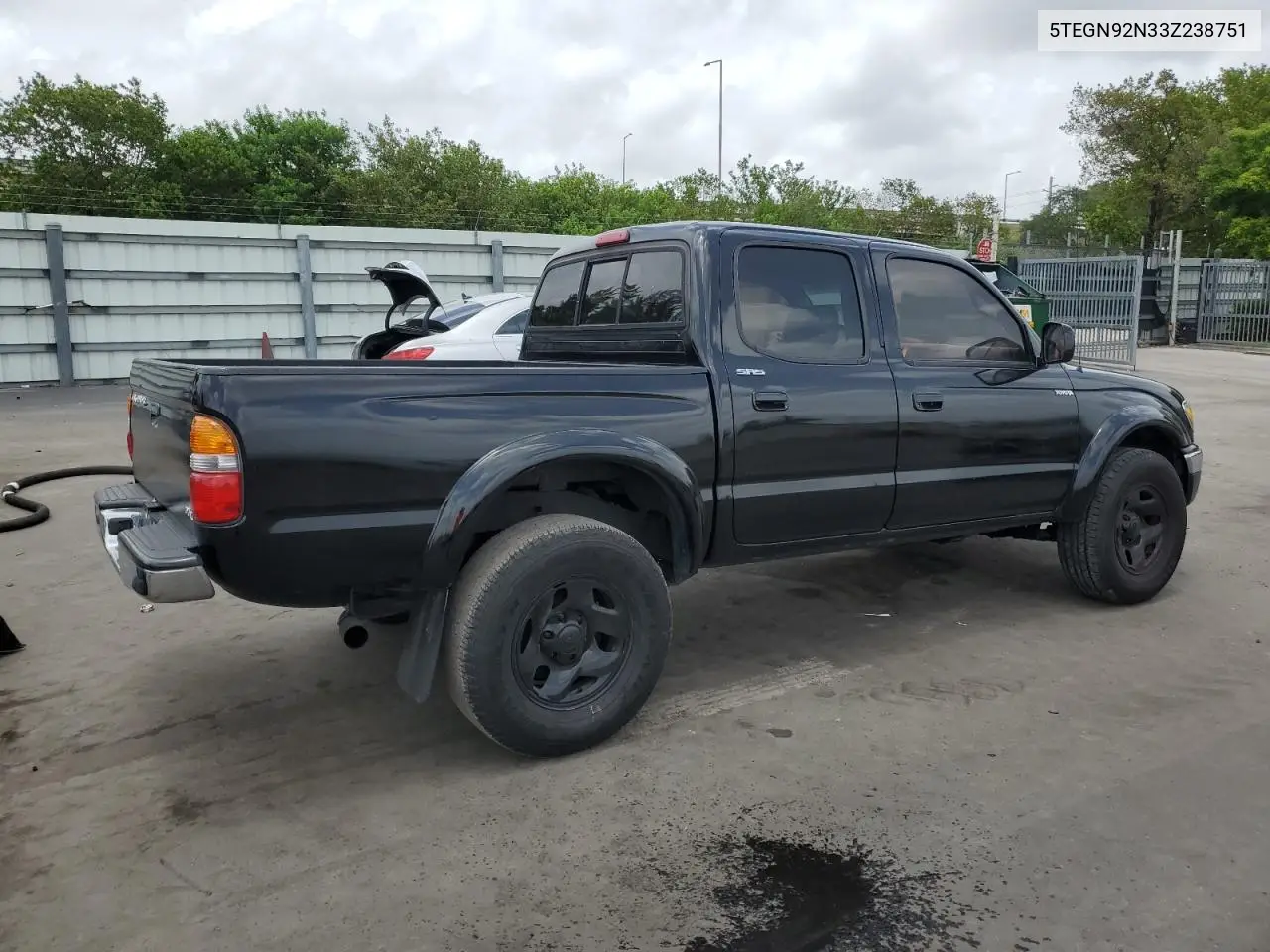 2003 Toyota Tacoma Double Cab Prerunner VIN: 5TEGN92N33Z238751 Lot: 62155645