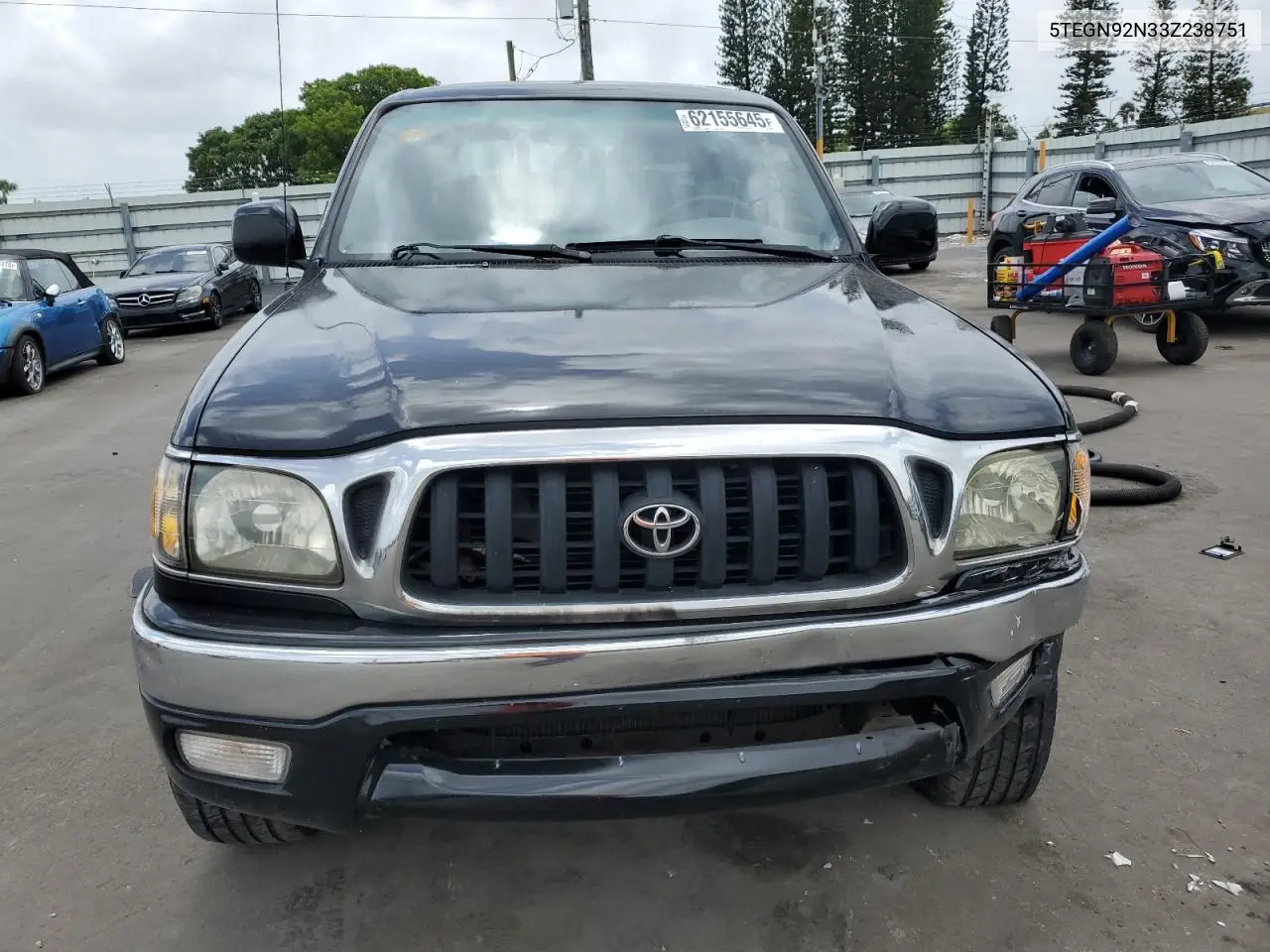 2003 Toyota Tacoma Double Cab Prerunner VIN: 5TEGN92N33Z238751 Lot: 62155645