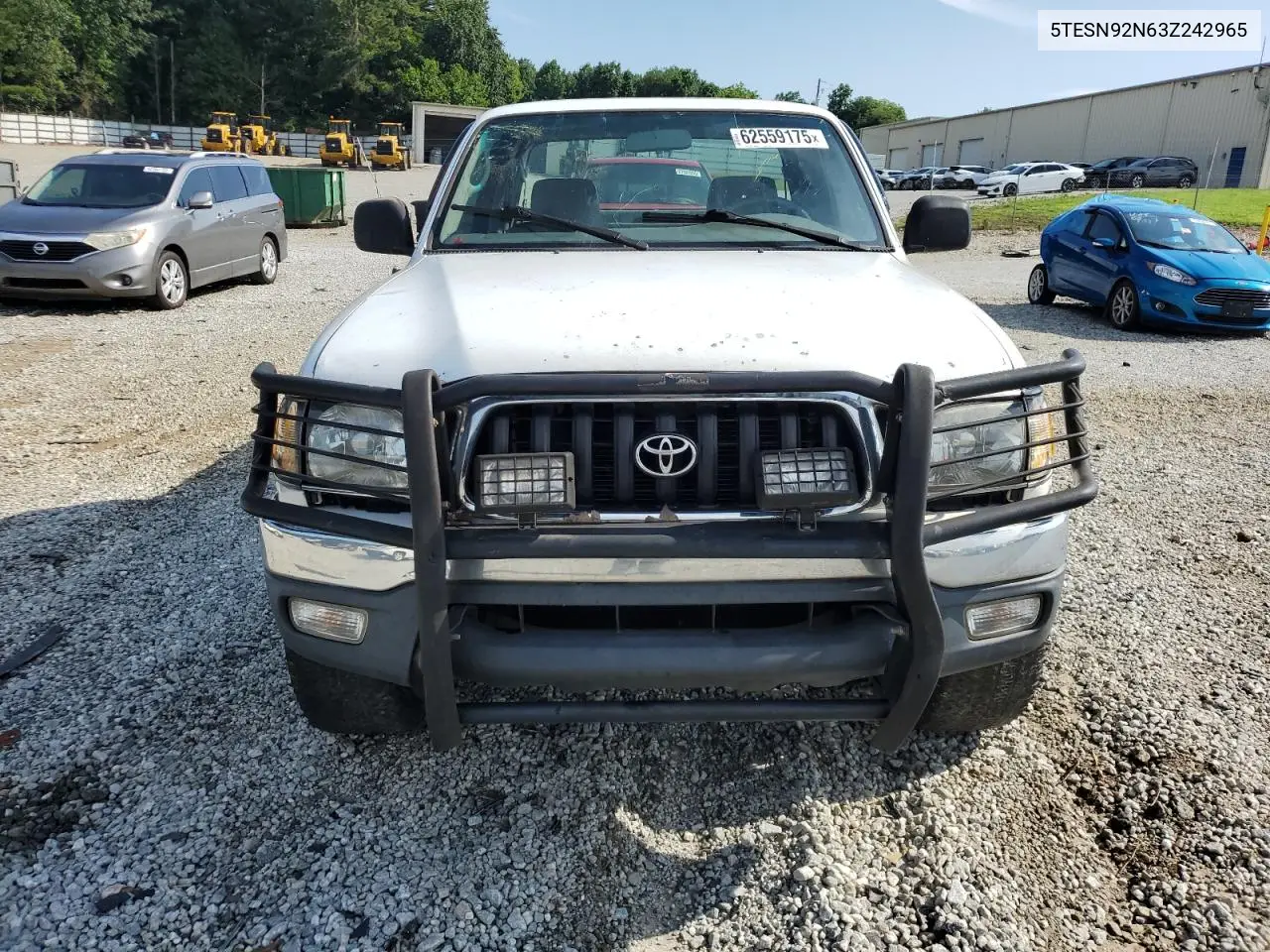 2003 Toyota Tacoma Xtracab Prerunner VIN: 5TESN92N63Z242965 Lot: 62559175