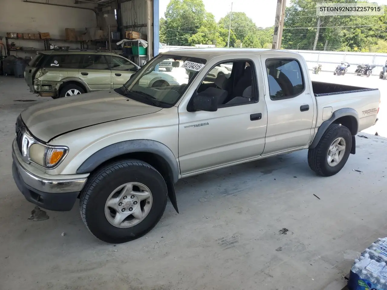 2003 Toyota Tacoma Double Cab Prerunner VIN: 5TEGN92N33Z257915 Lot: 62704315