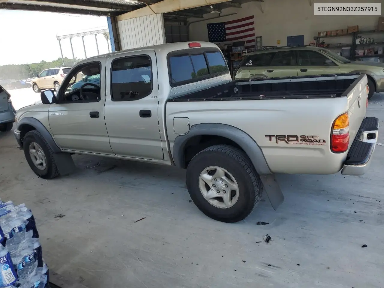 2003 Toyota Tacoma Double Cab Prerunner VIN: 5TEGN92N33Z257915 Lot: 62704315