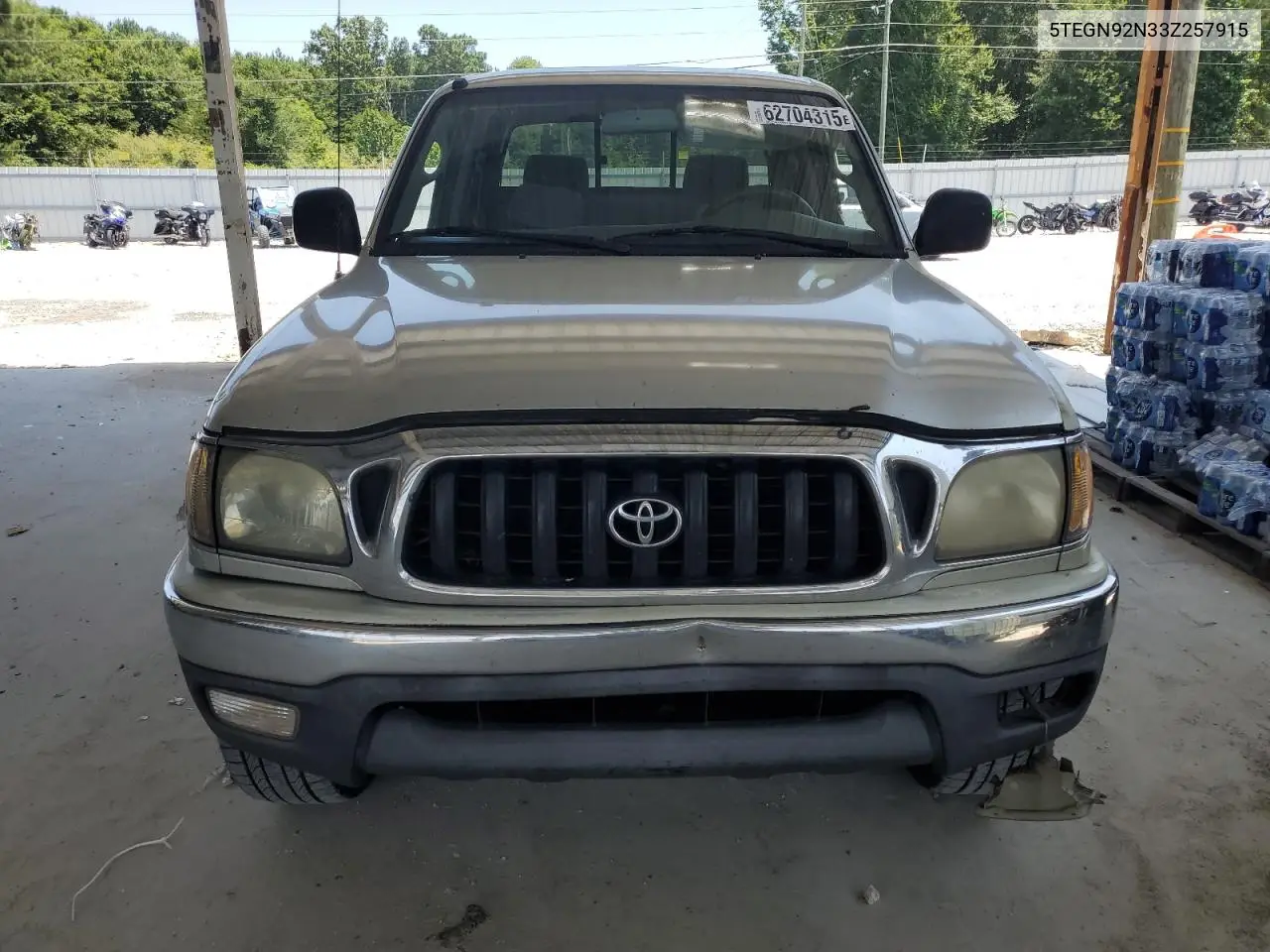 2003 Toyota Tacoma Double Cab Prerunner VIN: 5TEGN92N33Z257915 Lot: 62704315
