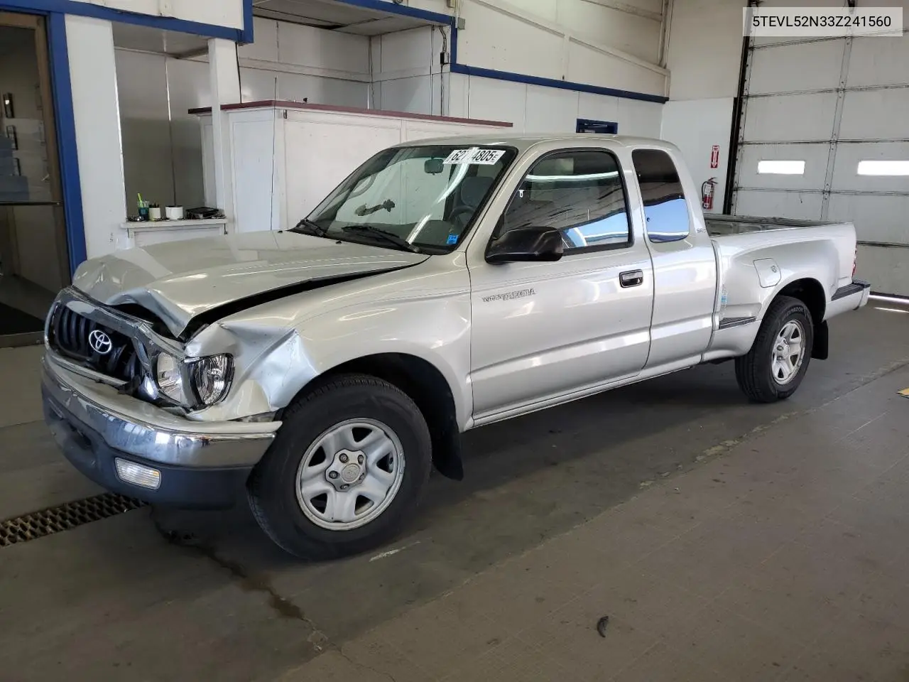2003 Toyota Tacoma Xtracab VIN: 5TEVL52N33Z241560 Lot: 62714805