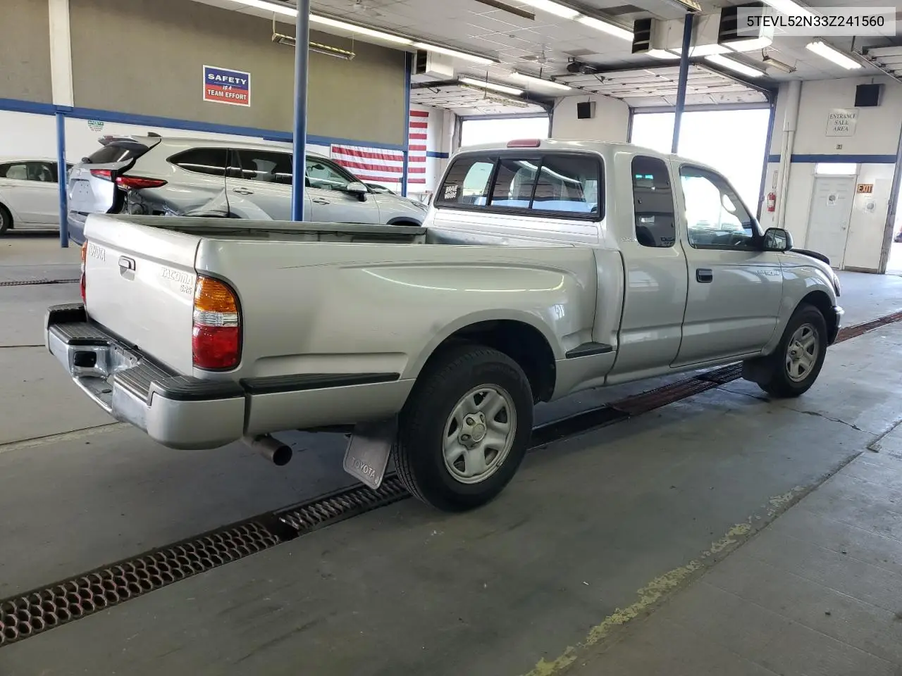 2003 Toyota Tacoma Xtracab VIN: 5TEVL52N33Z241560 Lot: 62714805