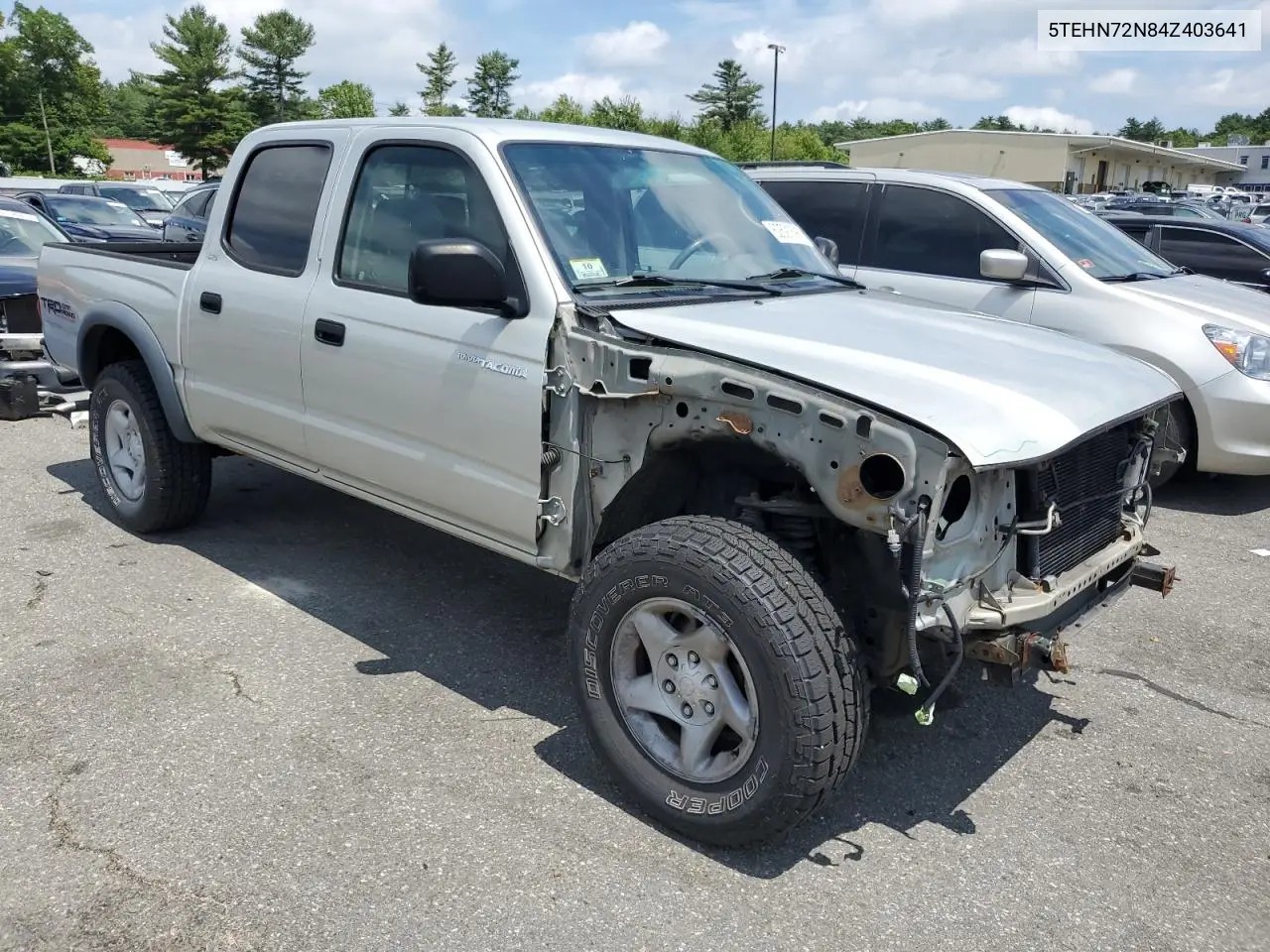 2004 Toyota Tacoma Double Cab VIN: 5TEHN72N84Z403641 Lot: 62591695