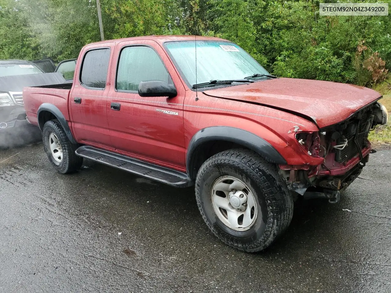 2004 Toyota Tacoma Double Cab Prerunner VIN: 5TEGM92N04Z349200 Lot: 62708055