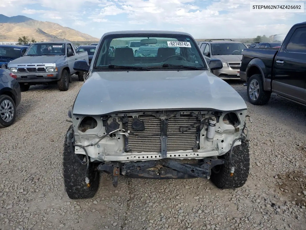 2004 Toyota Tacoma VIN: 5TEPM62N74Z426692 Lot: 62749745