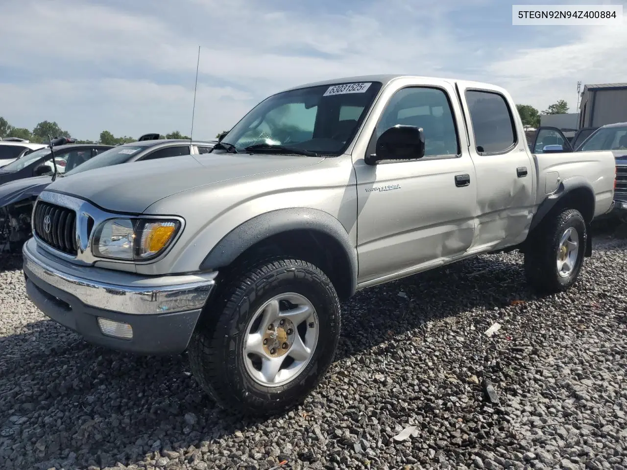 2004 Toyota Tacoma Double Cab Prerunner VIN: 5TEGN92N94Z400884 Lot: 63031525