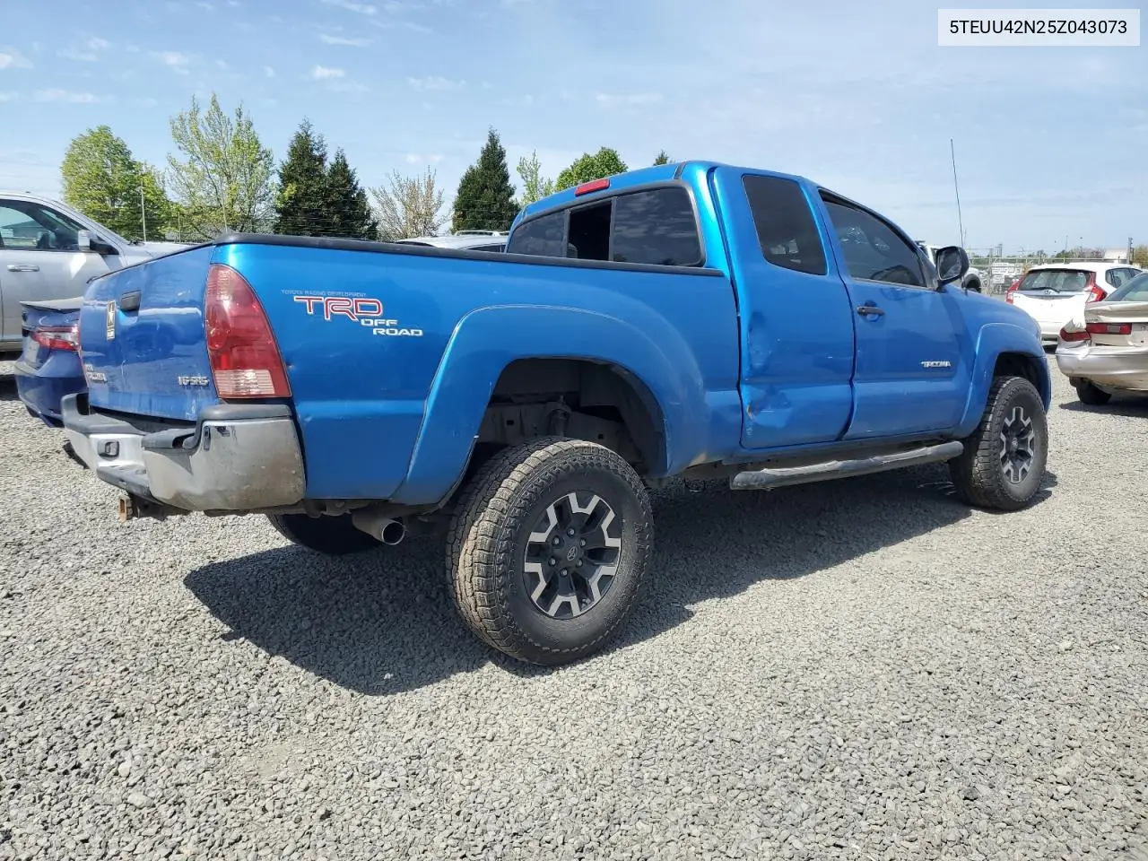2005 Toyota Tacoma Access Cab VIN: 5TEUU42N25Z043073 Lot: 54046105