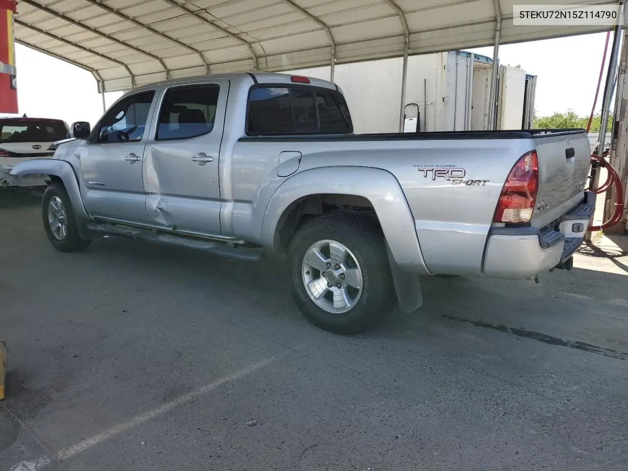 2005 Toyota Tacoma Double Cab Prerunner Long Bed VIN: 5TEKU72N15Z114790 Lot: 56801045