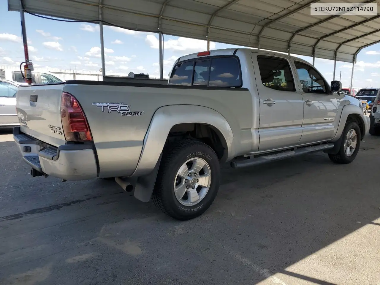 2005 Toyota Tacoma Double Cab Prerunner Long Bed VIN: 5TEKU72N15Z114790 Lot: 56801045
