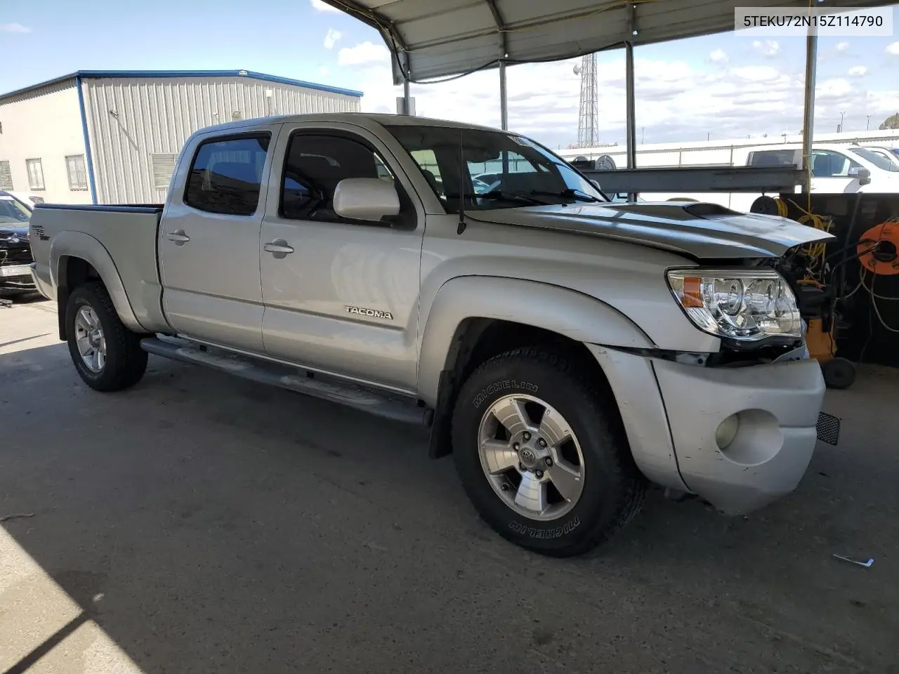 2005 Toyota Tacoma Double Cab Prerunner Long Bed VIN: 5TEKU72N15Z114790 Lot: 56801045