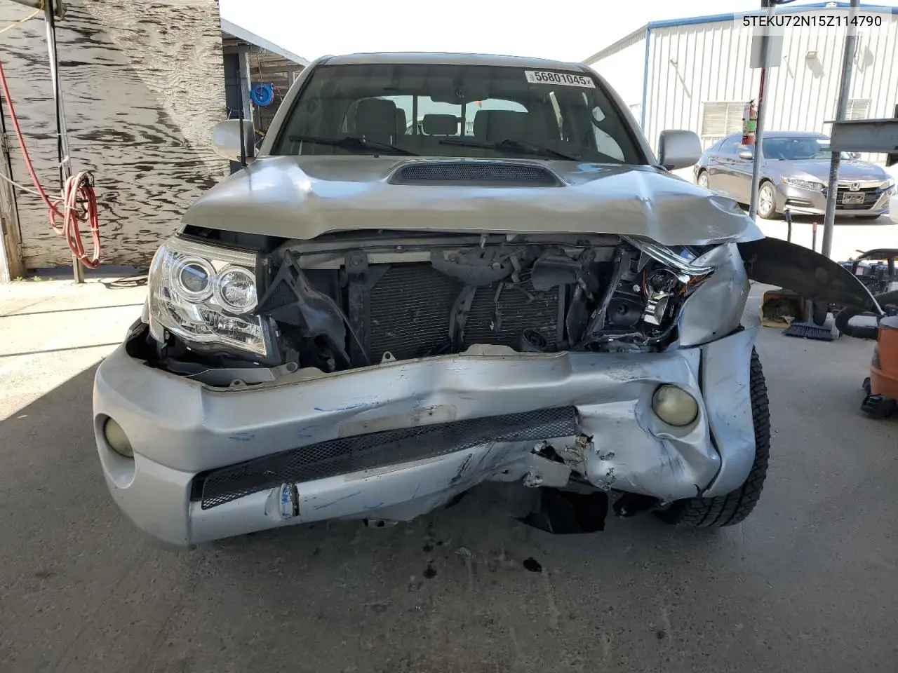 2005 Toyota Tacoma Double Cab Prerunner Long Bed VIN: 5TEKU72N15Z114790 Lot: 56801045