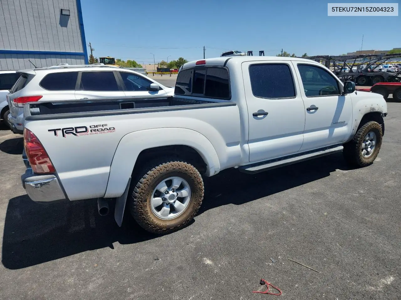 2005 Toyota Tacoma Double Cab Prerunner Long Bed VIN: 5TEKU72N15Z004323 Lot: 65285475