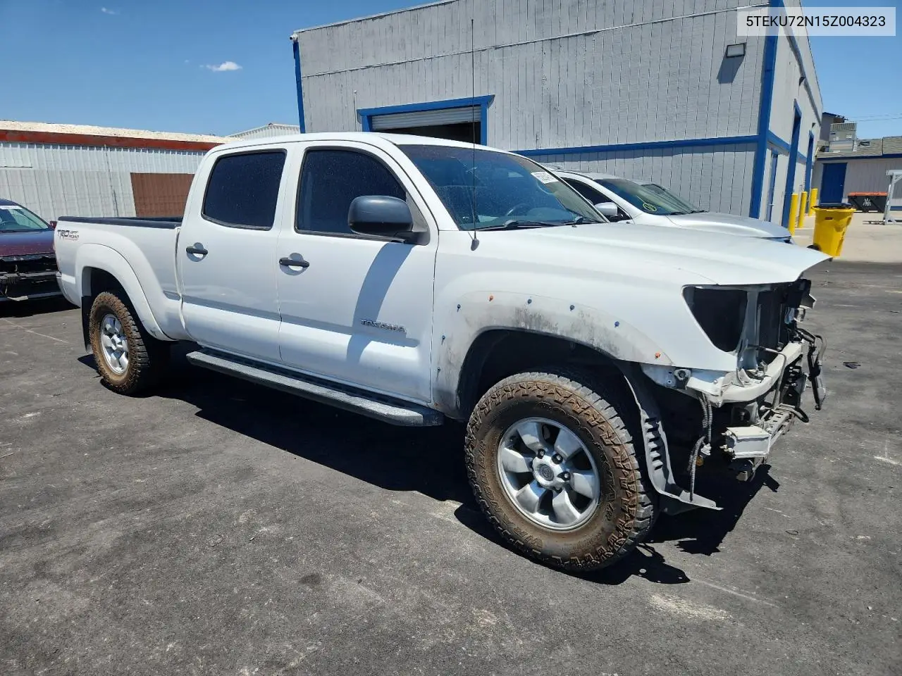 2005 Toyota Tacoma Double Cab Prerunner Long Bed VIN: 5TEKU72N15Z004323 Lot: 65285475