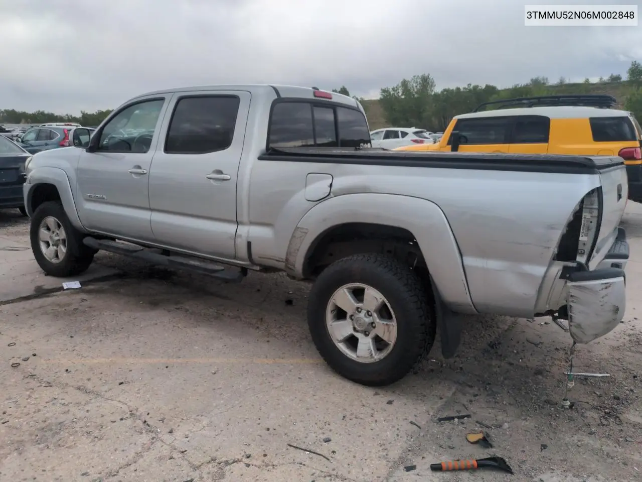 2006 Toyota Tacoma Double Cab Long Bed VIN: 3TMMU52N06M002848 Lot: 56389155