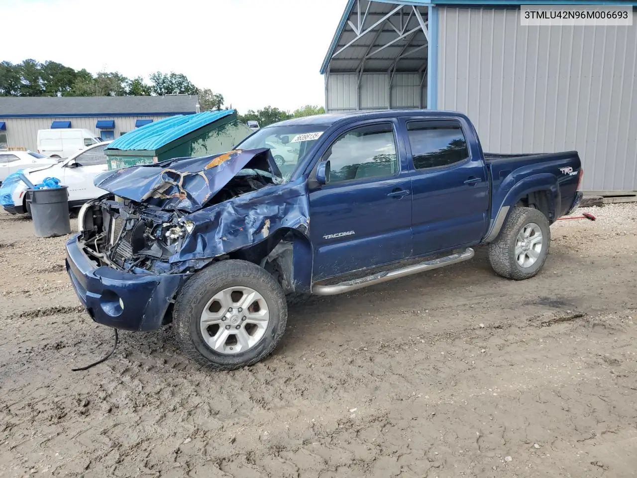 2006 Toyota Tacoma Double Cab VIN: 3TMLU42N96M006693 Lot: 56398135