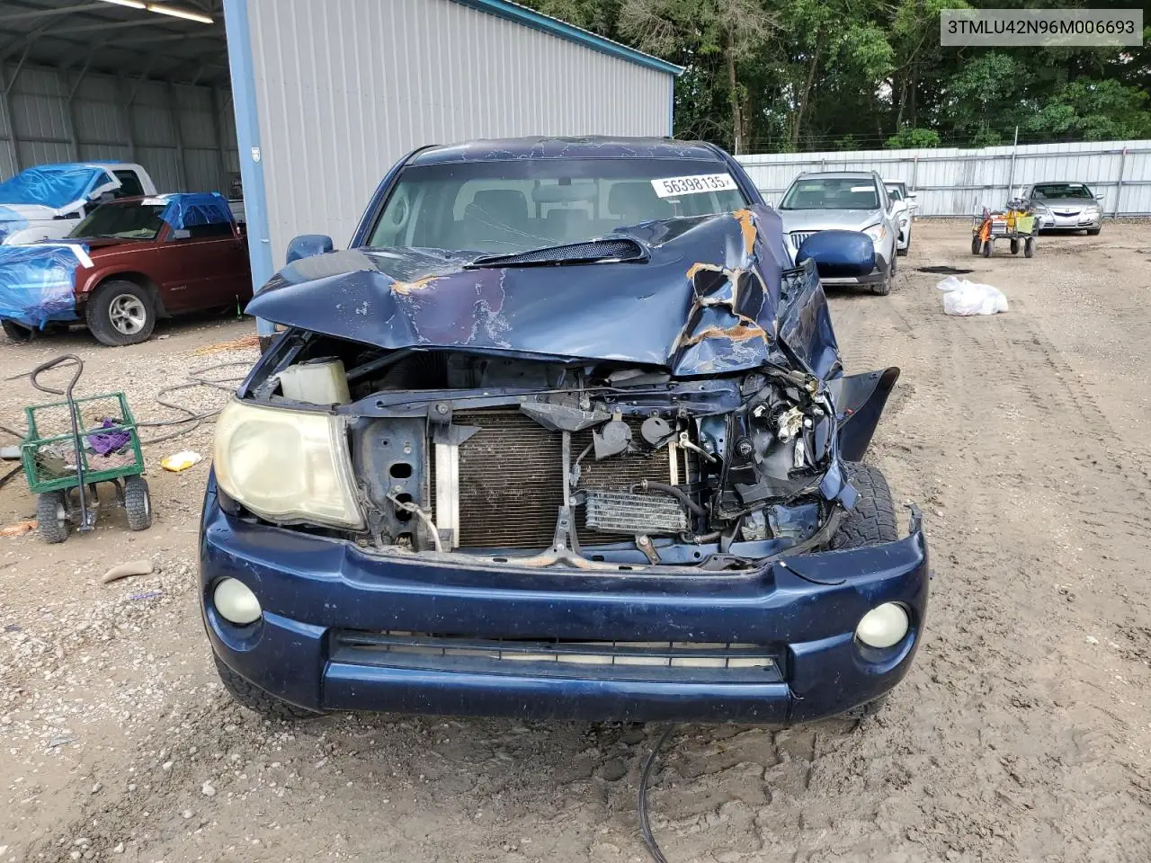 2006 Toyota Tacoma Double Cab VIN: 3TMLU42N96M006693 Lot: 56398135