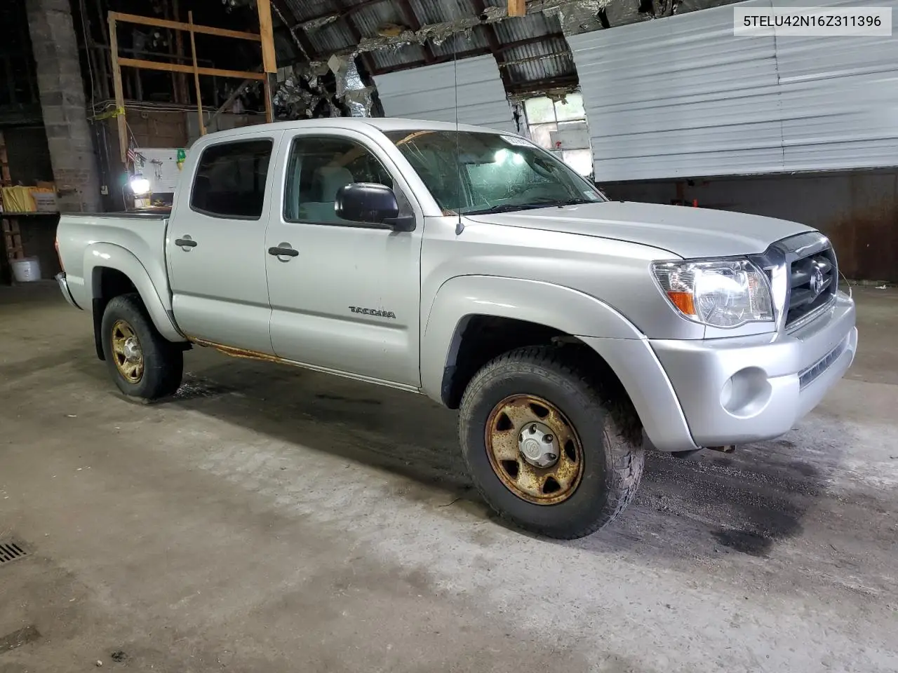 2006 Toyota Tacoma Double Cab VIN: 5TELU42N16Z311396 Lot: 56796455