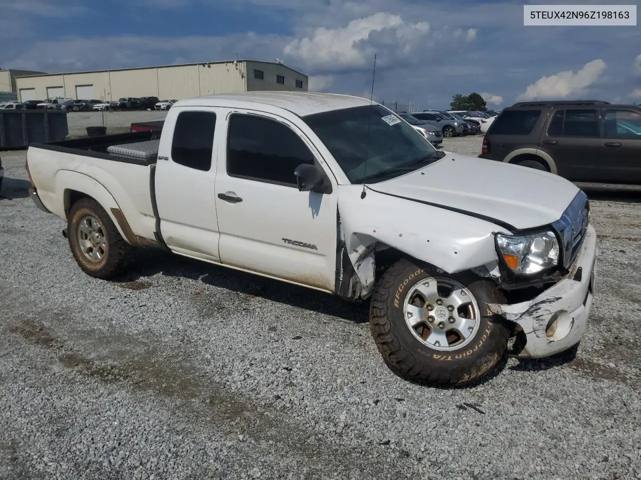 2006 Toyota Tacoma Access Cab VIN: 5TEUX42N96Z198163 Lot: 57095455