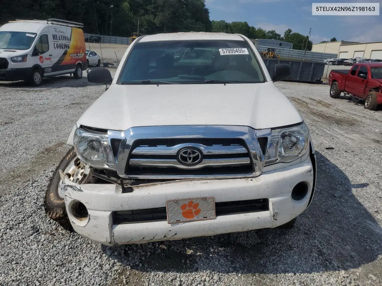 2006 Toyota Tacoma Access Cab VIN: 5TEUX42N96Z198163 Lot: 57095455