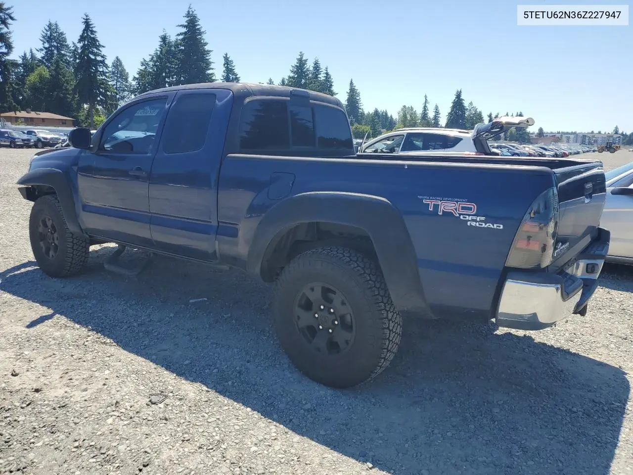 2006 Toyota Tacoma Prerunner Access Cab VIN: 5TETU62N36Z227947 Lot: 62606335