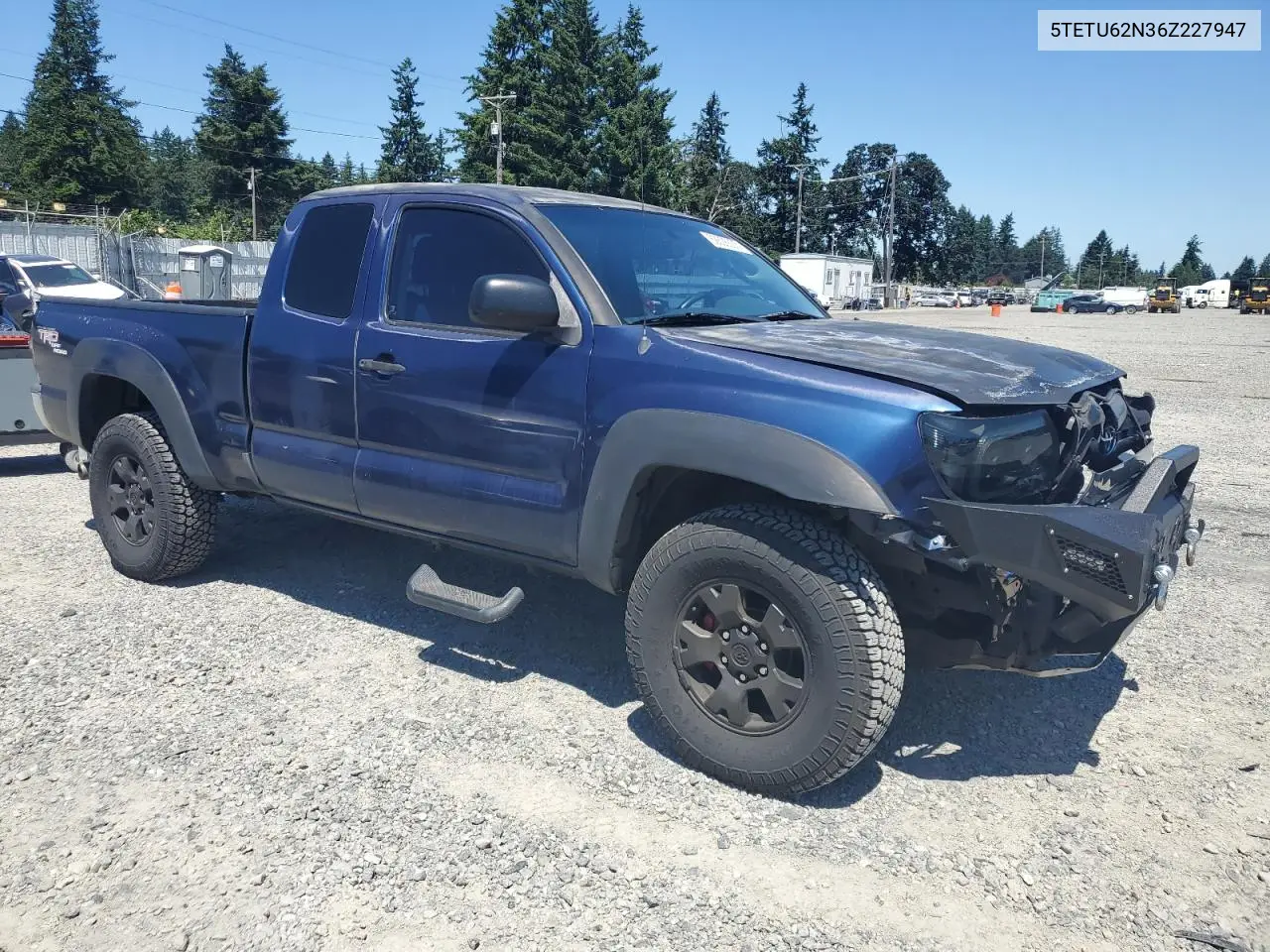 2006 Toyota Tacoma Prerunner Access Cab VIN: 5TETU62N36Z227947 Lot: 62606335