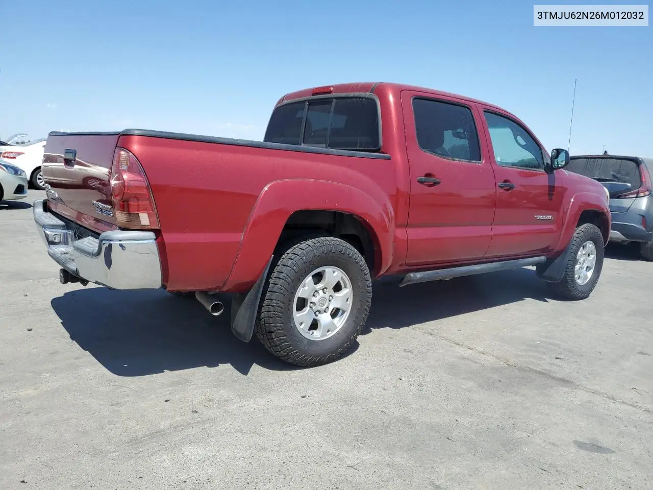 2006 Toyota Tacoma Double Cab Prerunner VIN: 3TMJU62N26M012032 Lot: 63145365