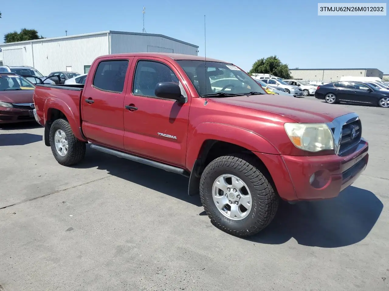 2006 Toyota Tacoma Double Cab Prerunner VIN: 3TMJU62N26M012032 Lot: 63145365
