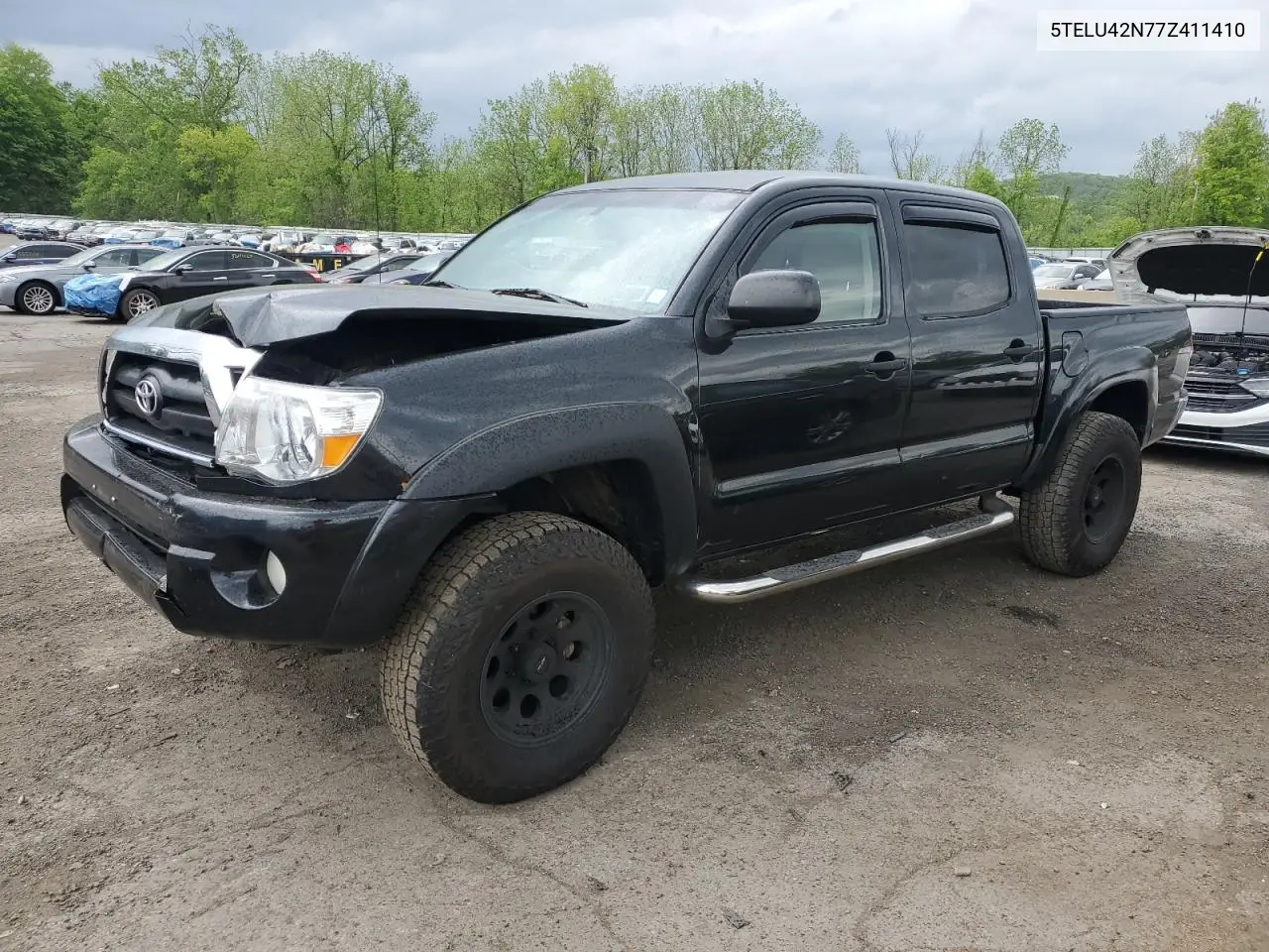 2007 Toyota Tacoma Double Cab VIN: 5TELU42N77Z411410 Lot: 56695235
