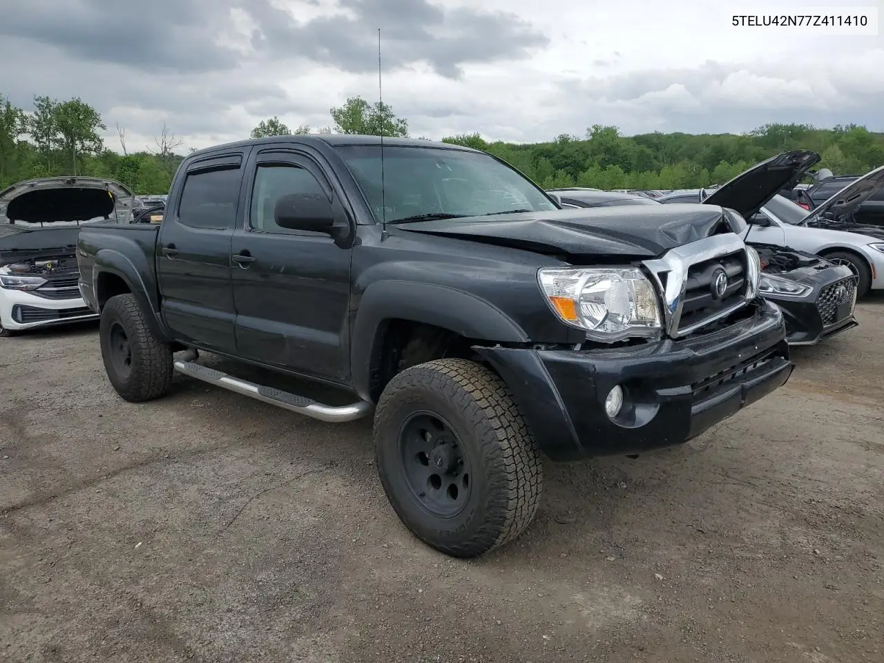 2007 Toyota Tacoma Double Cab VIN: 5TELU42N77Z411410 Lot: 56695235
