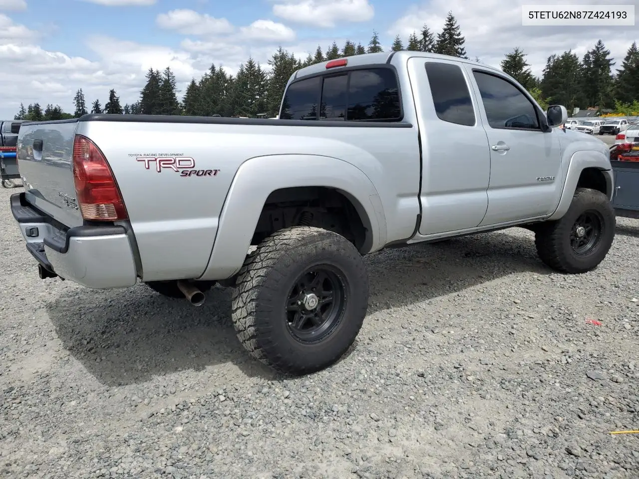 5tetu62n87z424193 5TETU62N87Z424193 2007 Toyota Tacoma Prerunner Access Cab