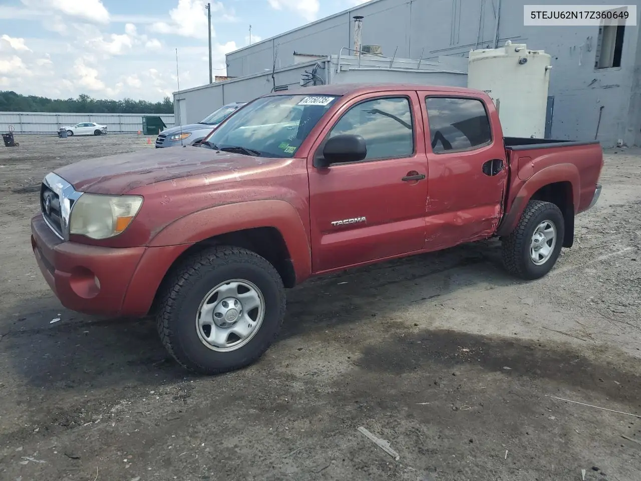 2007 Toyota Tacoma Double Cab Prerunner VIN: 5TEJU62N17Z360649 Lot: 62150735