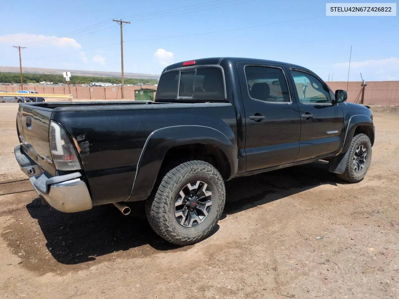 2007 Toyota Tacoma Double Cab VIN: 5TELU42N67Z426822 Lot: 62294685